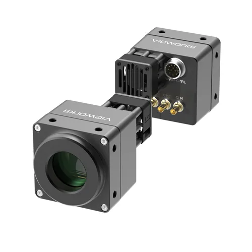 VC-25MX-M/C 91 I | 5120 × 5120 해상도의 25MP급 CMOS 센서를 적용하여 정밀 검사에 대응하는 AREA 스캔 솔루션입니다.
최대 91.3 fps 촬영을 지원하며, CoaXPress(CXP-6) 인터페이스를 통해 대용량 이미지를 손실 없이 전송합니다.
Mono / Color 센서를 지원하여 FPD(디스플레이), PCB, 반도체 검사 등 다양한 머신비전 환경에 적합한 성능을 제공합니다. | 비투에스 제품 이미지