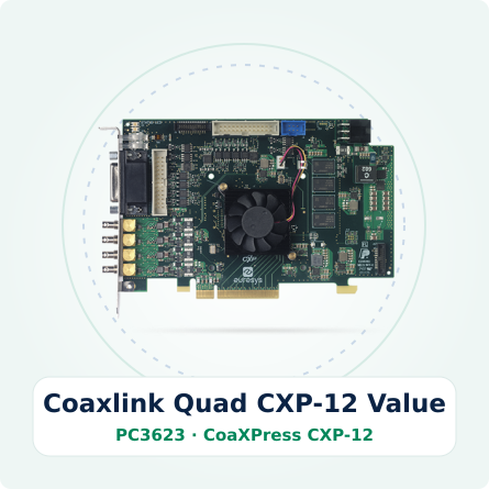 Coaxlink Quad CXP-12 Value | 4ch CoaXPress CXP-12 프레임 그래버 | 비투에스 제품 이미지