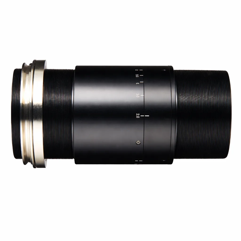 VEO_CS SAPPHIRE 1.143X / F2.8 | VEO_CS SAPPHIRE 1.143X / F2.8 is a mid magnification lens that performs best at a magnification of 1.143x and an aperture of F/4.0. Chromatic aberration is minimal and best performance is maintained even when the spatial frequency reaches as high as 72 LP/mm on the image plane (82 LP/mm on the object plane). When used with VT Series (M72), a resolution of 4.37 ㎛ per pixel is achieved. | 비투에스 제품 이미지