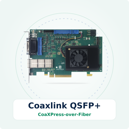 Coaxlink QSFP+ | CoaXPress-over-Fiber 지원 유레시스 광통신 프레임그레버 | 비투에스 제품 이미지